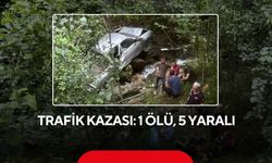 Trafik kazası: 1 ölü, 5 yaralı