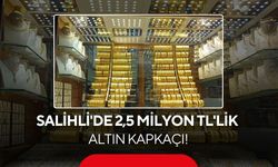Salihli'de sarraftan 2,5 milyon TL'lik altın kapkaçı! O anlar kamerada