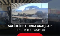 Salihli'de hurda araçlar tek tek toplanıyor