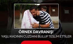 "İnsanlık ölmemiş" dedirten hareket! Kaybolan cüzdanı yaşlı kadına teslim ettiler...
