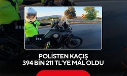 Motosikleti satsa ödeyemez: Polisten kaçış, 394 bin 211 TL'ye mal oldu