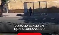 Kan donduran olay! Durakta bekleyen eşini silahla vurdu