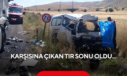 Karşısına çıkan tır sonu oldu...