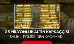Salihli polisinden kaçamadı! 2,5 milyonluk altınlarla tarlada yakalandı