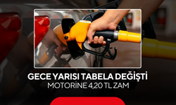 Gece Yarısı Tabela Değişti... Motorine 4,20 TL Zam