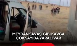 Meydan savaşı gibi kavga: Çok sayıda yaralı var