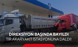 Manisa'dan Denizli'ye giden tırda korku dolu anlar! Şoför direksiyon başında bayıldı...
