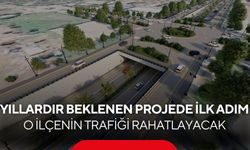 Manisa'nın o ilçesinin trafik sorununu bitirecek dev projede ilk kazma vuruldu...