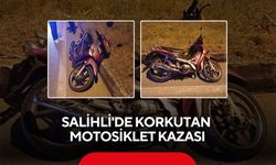 Salihli'de motosiklet kazası: Sürücü ağır yaralandı