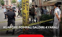 Kuaföre pompalı saldırı: 4 yaralı