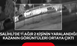 Salihli'de 1'i ağır 2 kişinin yaralandığı kazanın görüntüleri ortaya çıktı