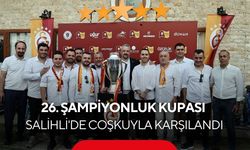 Galatasaray'ın 26.şampiyonluk kupası Salihli'de coşkuyla karşılandı