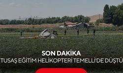 Son Dakika! Ankara'da TUSAŞ'a ait eğitim helikopteri düştü! 2 personel yaralandı...