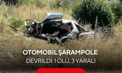 Otomobil şarampole devrildi: 1 ölü, 3 yaralı
