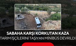 Tarım işçilerini taşıyan minibüs şarampole düştü! 4 kişi yaralandı...