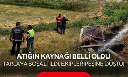 Tarlaya boşaltıldı, ekipler peşine düştü! Atığın kaynağı belli oldu