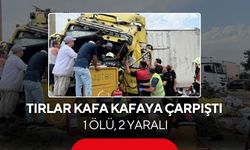 Tırlar kafa kafaya çarpıştı: 1 ölü, 2 yaralı