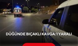 Düğünde bıçaklı kavga: 1 yaralı