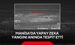 Manisa'da yapay zeka yangını anında tespit etti