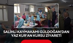 Salihli Kaymakamı Güldoğan’dan Yaz Kur’an Kursu ziyareti
