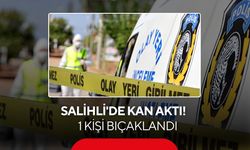 Salihli'de kan aktı! 1 kişi bacağından bıçaklandı
