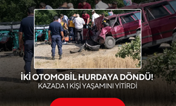 İki Otomobil Hurdaya Döndü! Kazada 1 Kişi Yaşamını Yitirdi