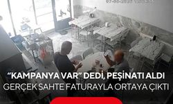 “Ağustos kampanyası” deyip kandırdı! Sahte fatura oyunuyla 19 bin lira dolandırdı! O anlar kamerada...