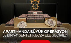 Apartmanda Büyük Operasyon... 53 Bin 941 Sentetik Ecza Ele Geçirildi