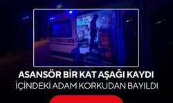 Asansör bir kat aşağı kaydı! İçindeki adam korkudan bayıldı...