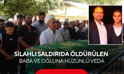 Manisa'da katledilen baba ve oğula gözyaşlarıyla veda