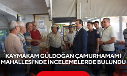 Kaymakam Güldoğan Çamurhamamı Mahallesi’nde incelemelerde bulundu