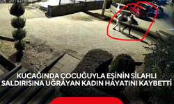 Çocuğu kucağındaydı, kurşunların hedefi oldu! Dehşet anları kamerada