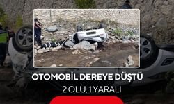 Otomobil dereye düştü: 2 ölü, 1 yaralı