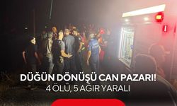 Düğün dönüşü can pazarı! 4 ölü, 5 ağır yaralı