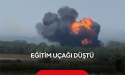 Eğitim uçağı düştü