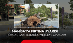 Meteoroloji uyardı …. 3 gün sürecek! Manisa’da rüzgar saatte 80 kilometreye çıkacak!