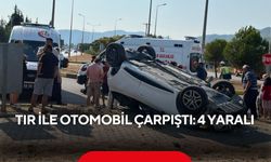 Tır ile otomobil çarpıştı: 4 yaralı
