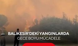 Gömeç ve Susurluk'taki yangınlarda sevindiren gelişme! Yangının enerjisi düştü...