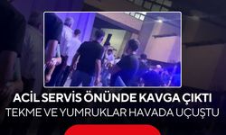 Hastane acilinde ortalık bir anda karıştı! Tekme ve yumruklar havada uçuştu