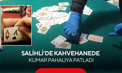 Salihli’de kahvehaneye kumar baskını: 4 kişiye 46 bin TL ceza!