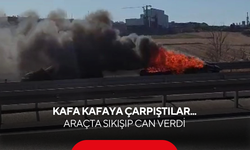 Kafa kafaya çarpıştılar... Araçta sıkışıp can verdi