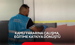 Denetimli Serbestlik Yükümlülerinden Okullara Büyük Destek