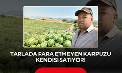Tarlada Para Etmeyen Karpuzu Kendisi Satıyor!