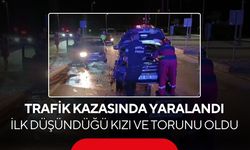 Kazada yaralanan sürücü hastaneye gitmek istemedi! Tek şartı kızı ve torununu görmekti