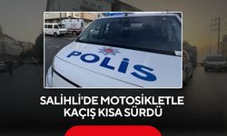 Salihli'de ‘Dur’ ihtarına uymadı motosikleti bırakıp kaçtı, yakalandı