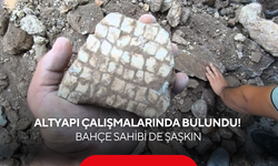 Kepçe 1,5 metre derine indi, altından tarih çıktı! Bahçe sahibini şaşırtan keşif...