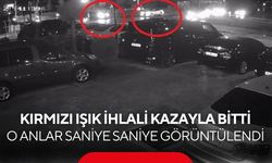 Kırmızı ışıkta geçti, kazaya böyle davetiye çıkardı! O anlar kamerada...