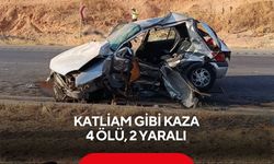Katliam gibi kaza: 4 ölü, 2 yaralı, kaza anı kamerada