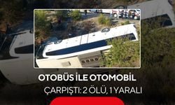 Feci kaza! Otobüs ile otomobil çarpıştı: 2 ölü, 1 yaralı