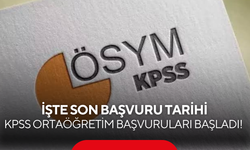 KPSS Ortaöğretim başvuruları başladı! İşte son başvuru tarihi